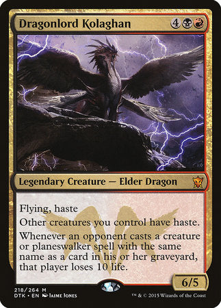 Dragonlord Kolaghan [Dragons of Tarkir] | Enigma On Main