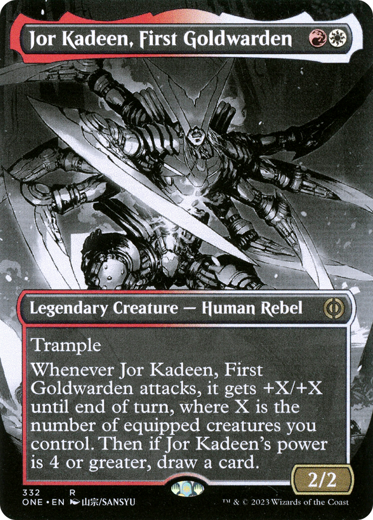 Jor Kadeen, First Goldwarden (Borderless Manga) [Phyrexia: All Will Be One] | Enigma On Main