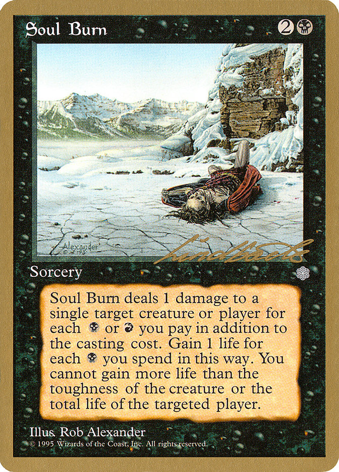 Soul Burn (Leon Lindback) [Pro Tour Collector Set] | Enigma On Main