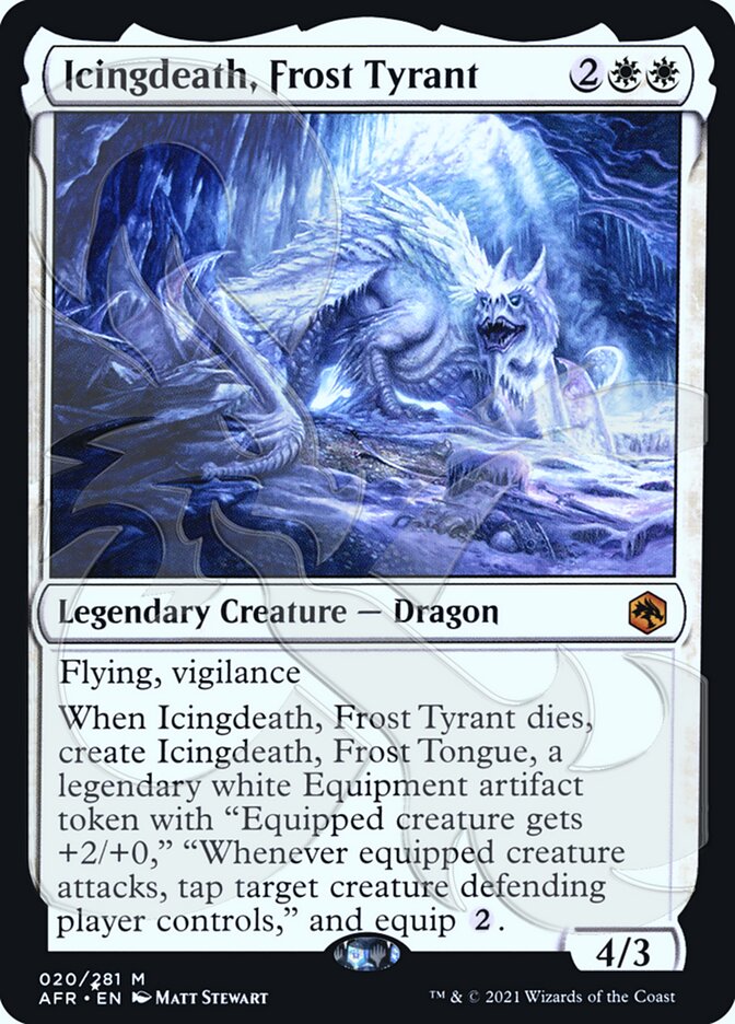 Icingdeath, Frost Tyrant (Ampersand Promo) [Dungeons & Dragons: Adventures in the Forgotten Realms Promos] | Enigma On Main