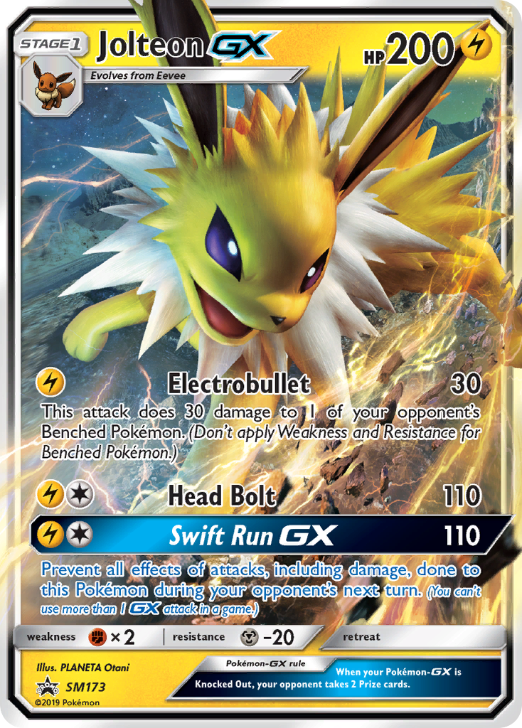 Jolteon GX (SM173) [Sun & Moon: Black Star Promos] | Enigma On Main