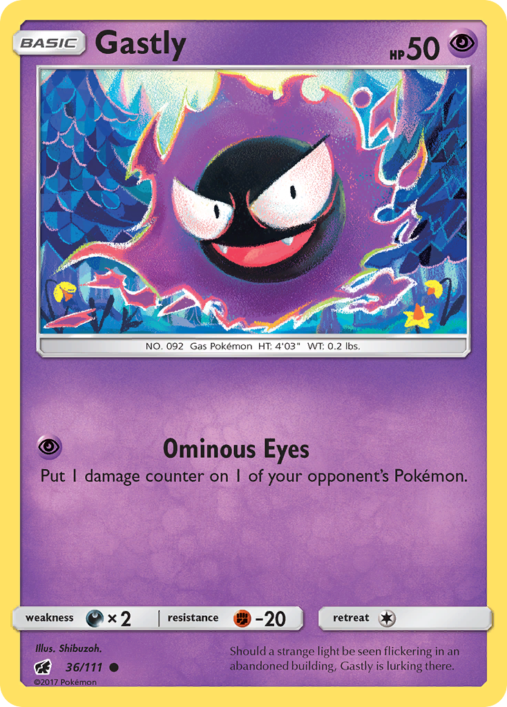 Gastly (36/111) [Sun & Moon: Crimson Invasion] | Enigma On Main