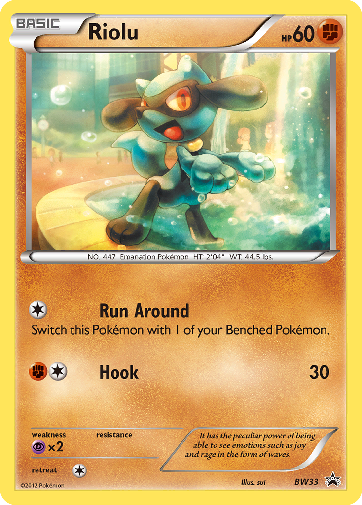 Riolu (BW33) [Black & White: Black Star Promos] | Enigma On Main