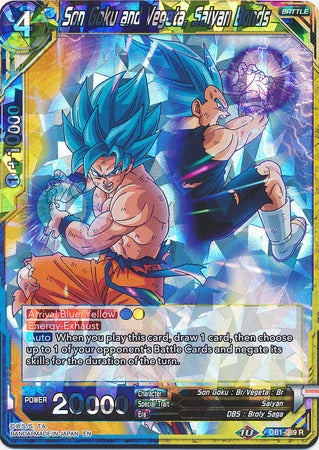 Son Goku and Vegeta, Saiyan Bonds (DB1-089) [Dragon Brawl] | Enigma On Main