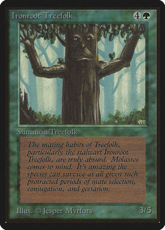 Ironroot Treefolk [Limited Edition Beta] | Enigma On Main