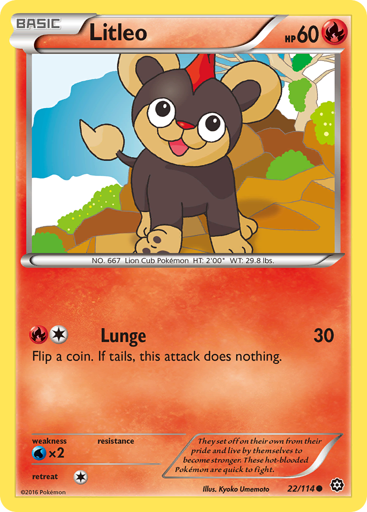 Litleo (22/114) [XY: Steam Siege] | Enigma On Main