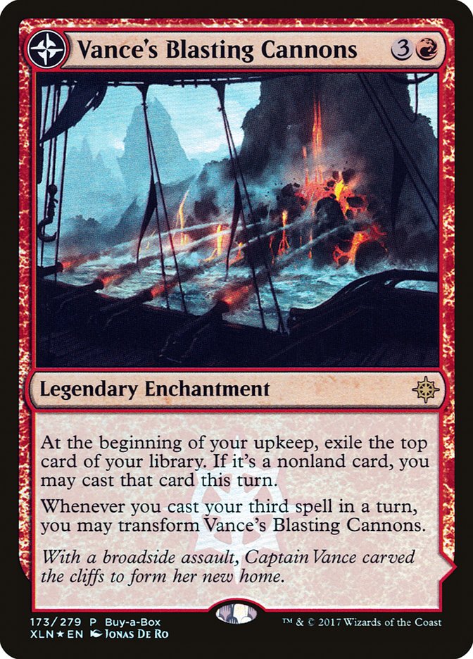 Vance's Blasting Cannons // Spitfire Bastion (Buy-A-Box) [Ixalan Treasure Chest] | Enigma On Main