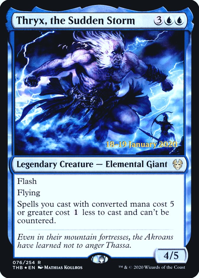 Thryx, the Sudden Storm [Theros Beyond Death Prerelease Promos] | Enigma On Main