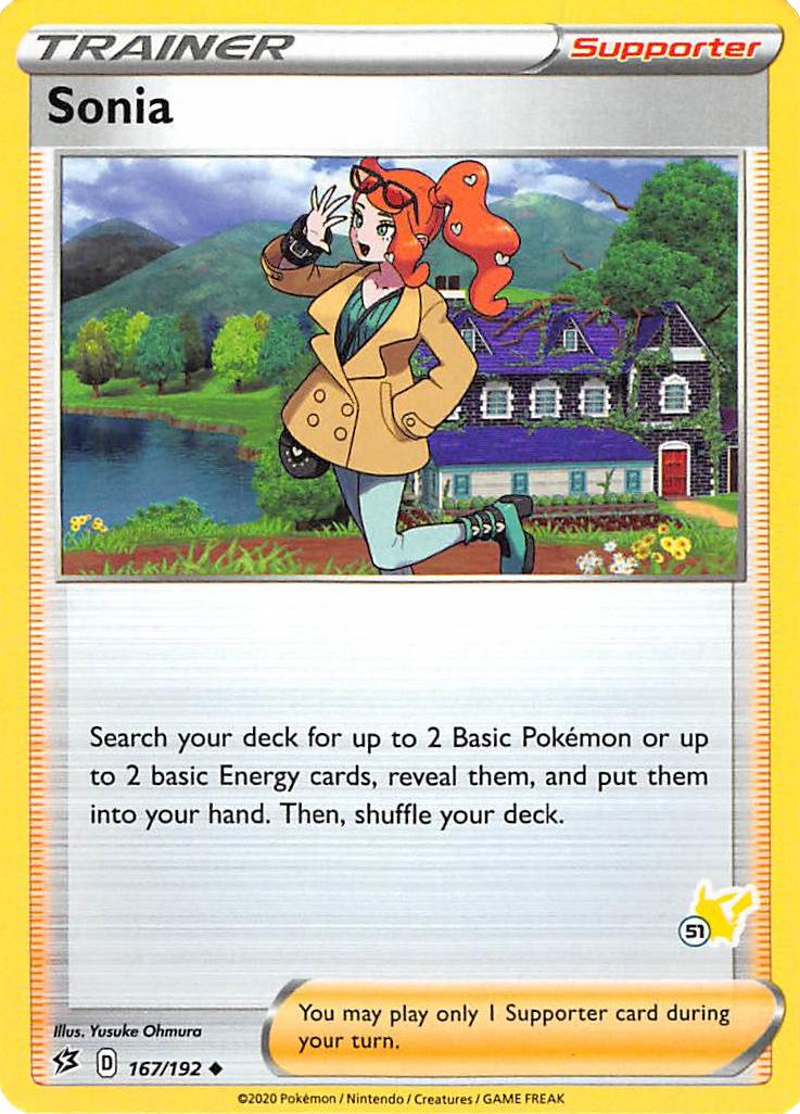 Sonia (167/192) (Pikachu Stamp #51) [Battle Academy 2022] | Enigma On Main