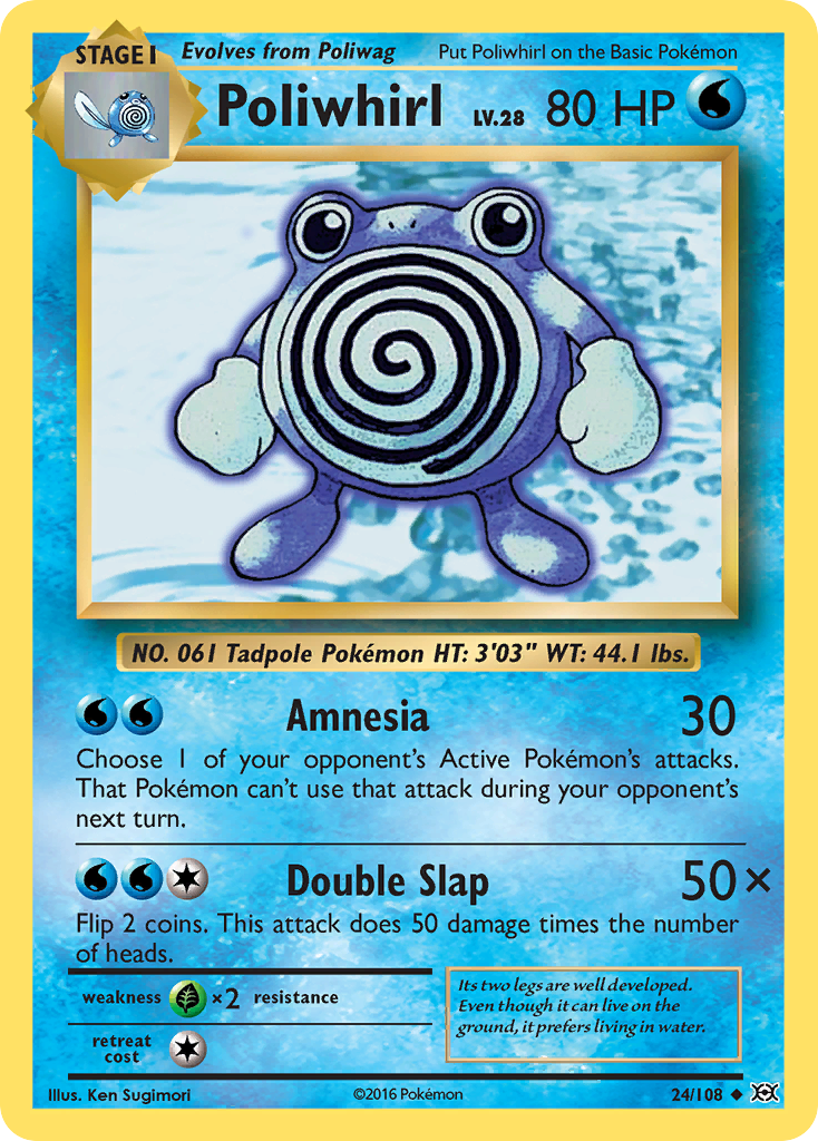 Poliwhirl (24/108) [XY: Evolutions] | Enigma On Main