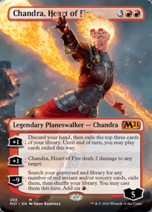 Chandra, Heart of Fire (Borderless) [Core Set 2021] | Enigma On Main