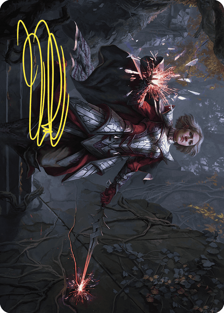 Rowan, Scion of War Art Card (31/81) (Gold-Stamped Signature) [Wilds of Eldraine Art Series] | Enigma On Main