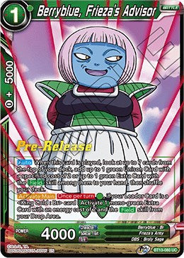 Berryblue, Frieza's Advisor (BT13-080) [Supreme Rivalry Prerelease Promos] | Enigma On Main