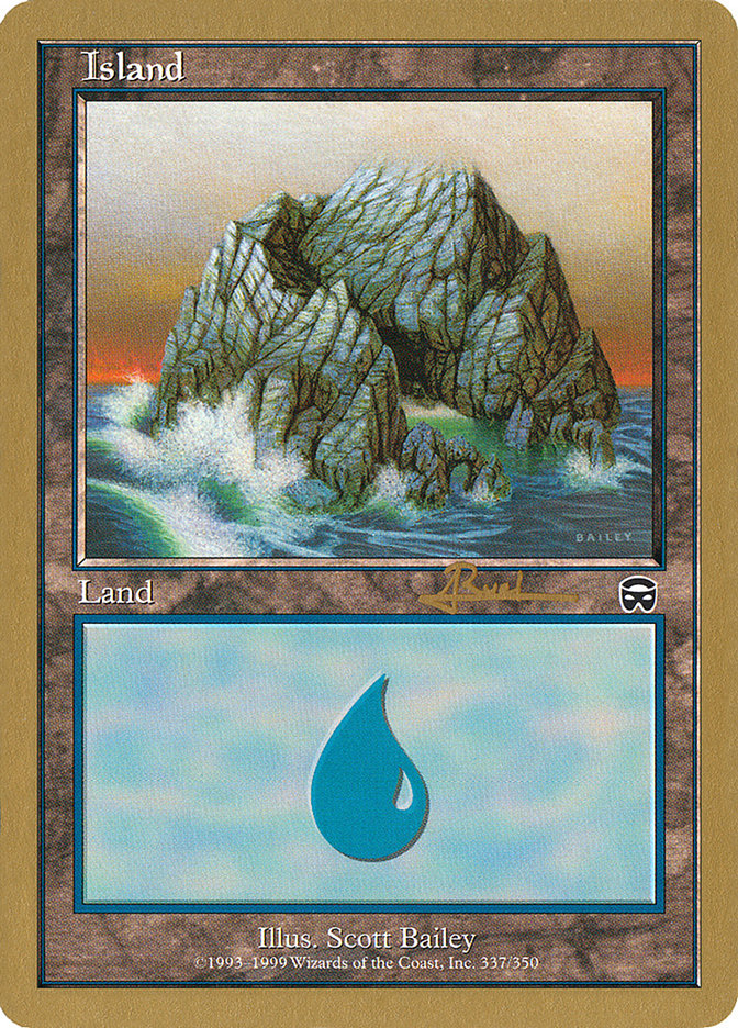 Island (ar337) (Antoine Ruel) [World Championship Decks 2001] | Enigma On Main