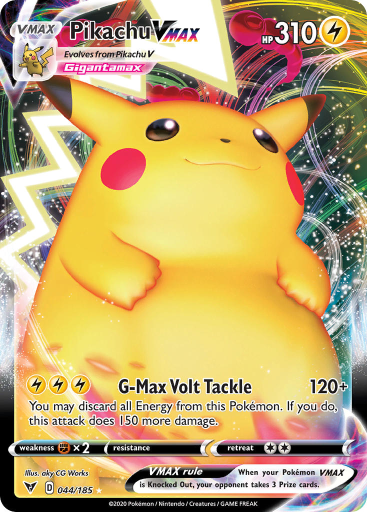 Pikachu VMAX (044/185) [Sword & Shield: Vivid Voltage] | Enigma On Main