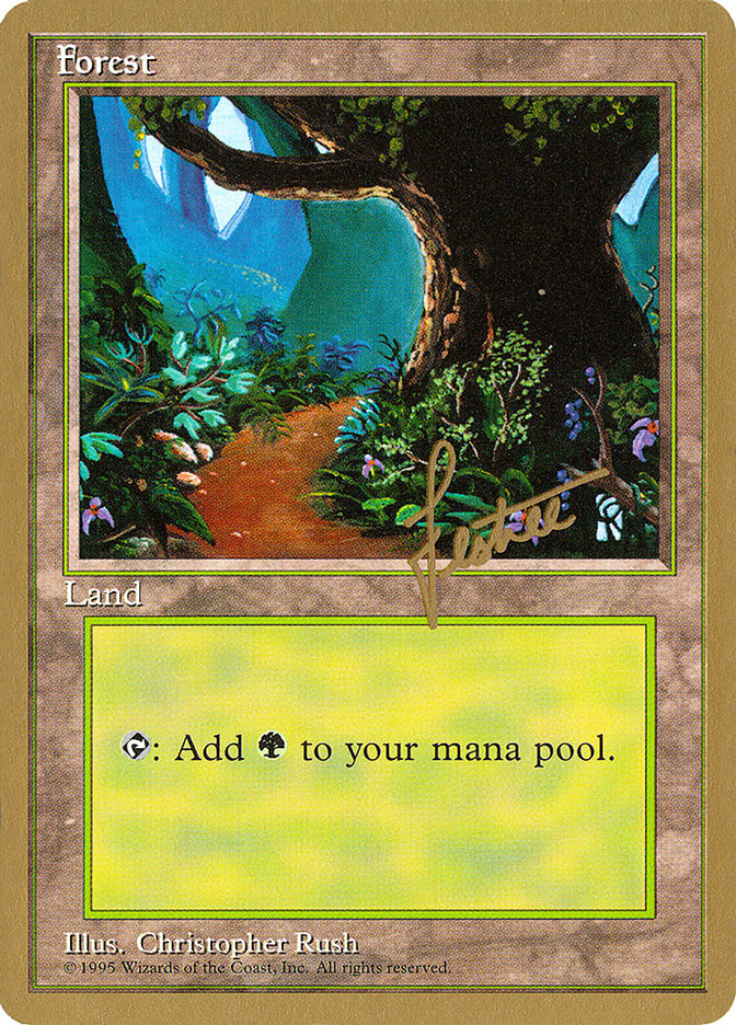 Forest (bl376) (Bertrand Lestree) [Pro Tour Collector Set] | Enigma On Main