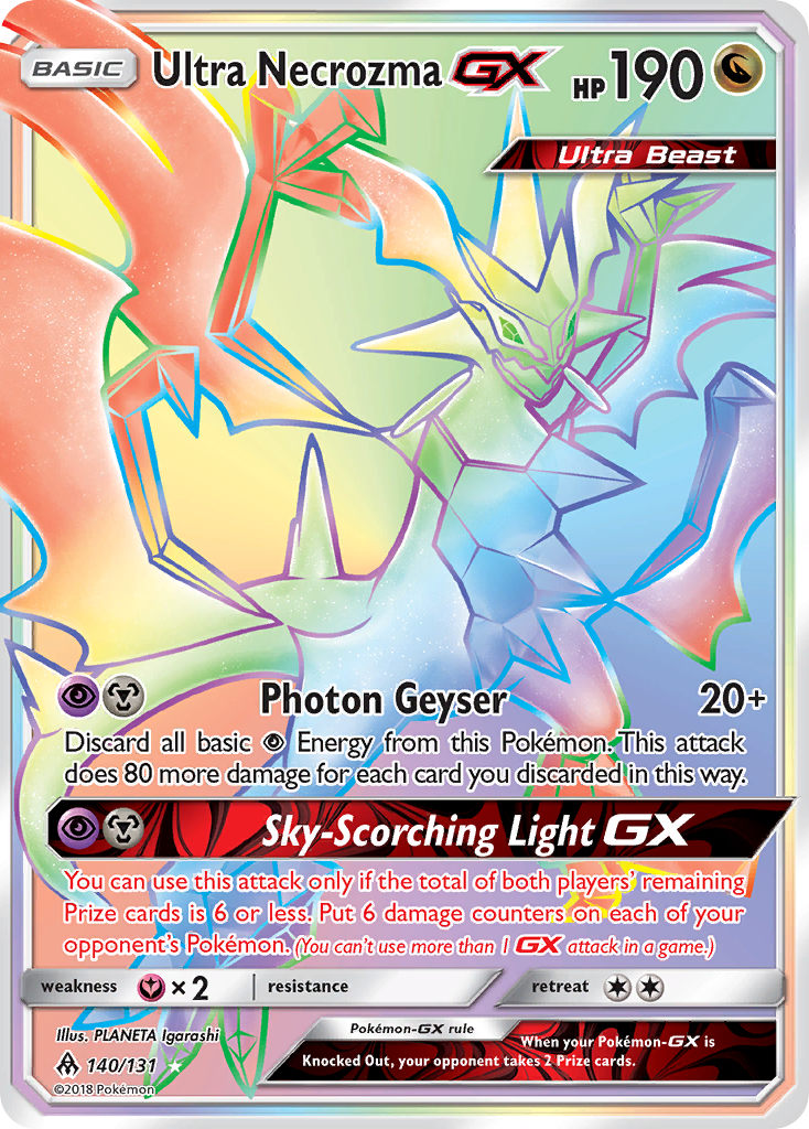 Ultra Necrozma GX (140/131) [Sun & Moon: Forbidden Light] | Enigma On Main