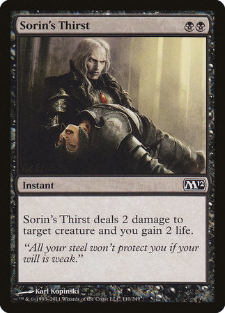 Sorin's Thirst [Magic 2012] | Enigma On Main