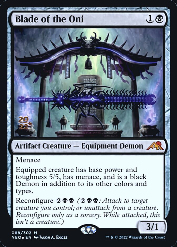 Blade of the Oni [Kamigawa: Neon Dynasty Prerelease Promos] | Enigma On Main