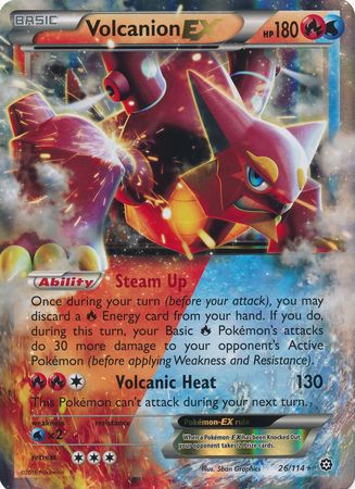 Volcanion EX (26/114) (Jumbo Card) [XY: Steam Siege] | Enigma On Main