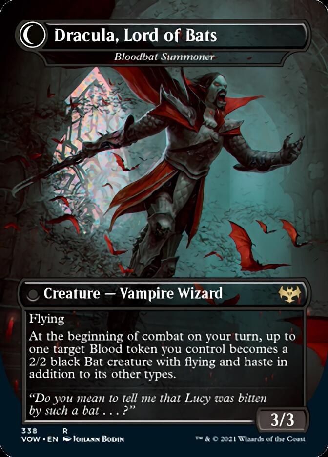 Voldaren Bloodcaster // Bloodbat Summoner - Dracula, Lord of Blood // Dracula, Lord of Bats [Innistrad: Crimson Vow] | Enigma On Main