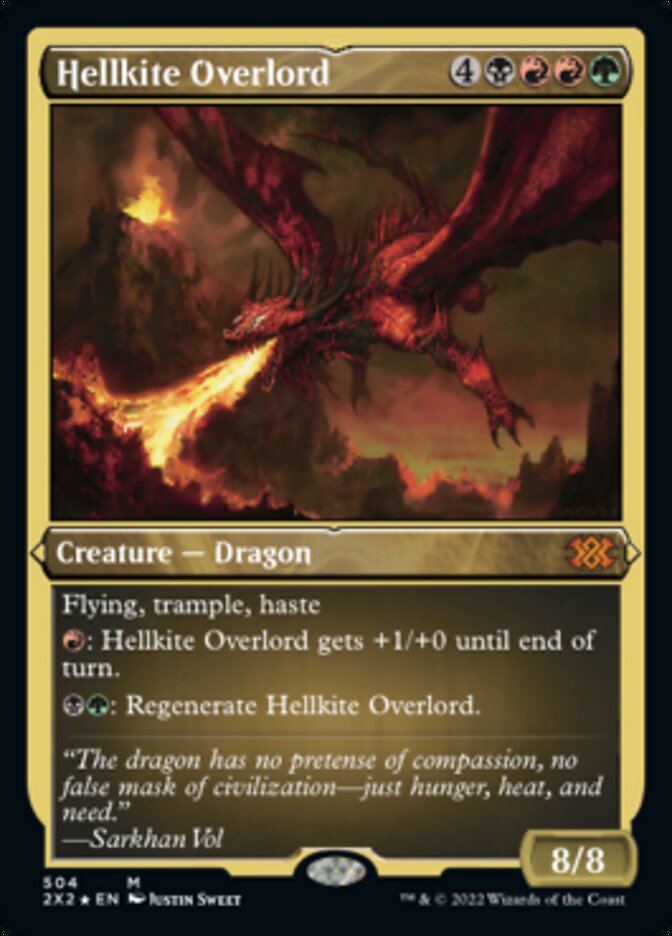 Hellkite Overlord (Foil Etched) [Double Masters 2022] | Enigma On Main