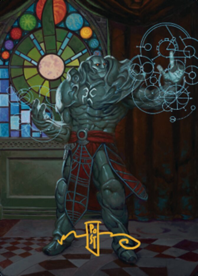 Karn, Living Legacy Art Card 2 (Gold-Stamped Signature) [Dominaria United Art Series] | Enigma On Main