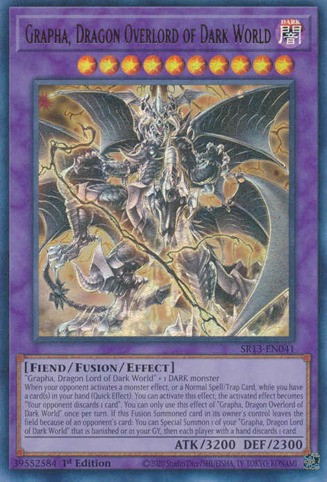 Grapha, Dragon Overlord of Dark World [SR13-EN041] Ultra Rare | Enigma On Main