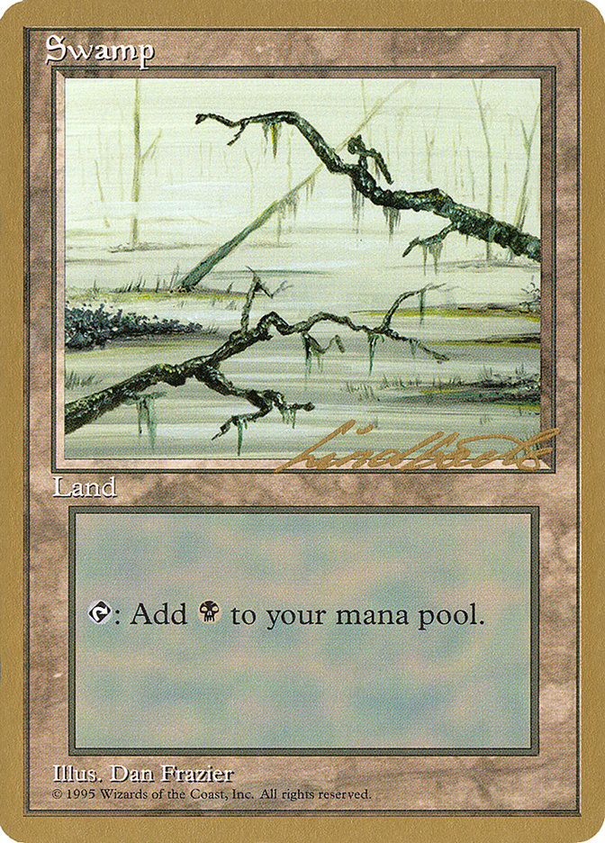 Swamp (ll371) (Leon Lindback) [Pro Tour Collector Set] | Enigma On Main