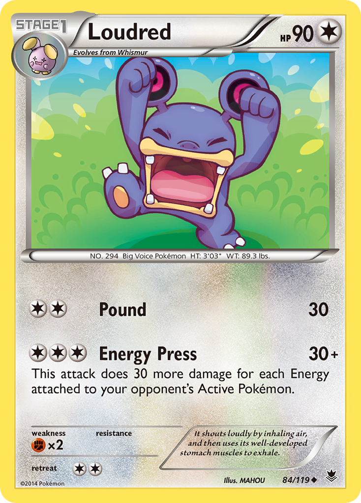 Loudred (84/119) [XY: Phantom Forces] | Enigma On Main