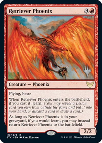 Retriever Phoenix (Promo Pack) [Strixhaven: School of Mages Promos] | Enigma On Main