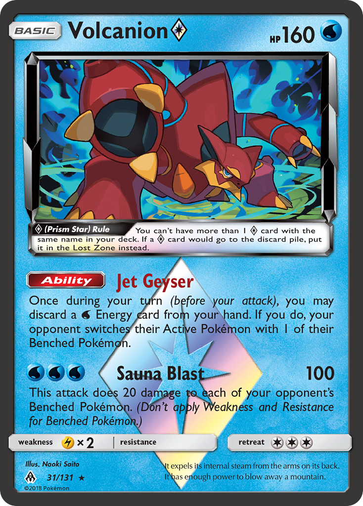 Volcanion (31/131) (Prism Star) [Sun & Moon: Forbidden Light] | Enigma On Main