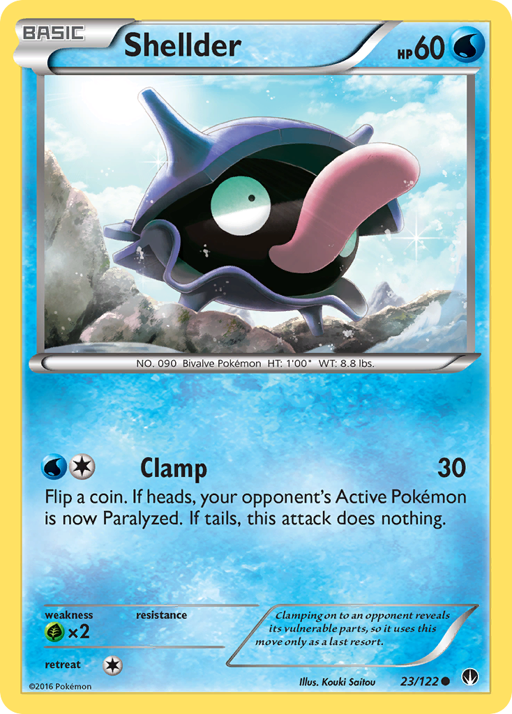 Shellder (23/122) [XY: BREAKpoint] | Enigma On Main