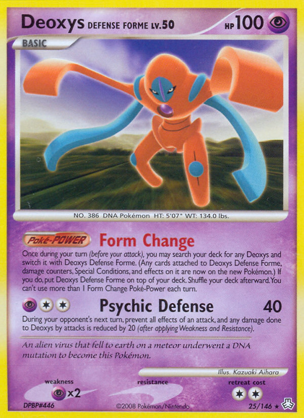 Deoxys Defense Forme (25/146) [Diamond & Pearl: Legends Awakened] | Enigma On Main