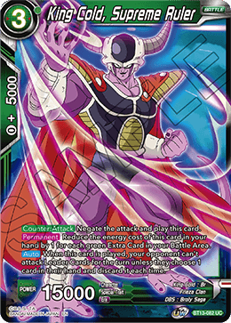 King Cold, Supreme Ruler (Uncommon) [BT13-082] | Enigma On Main