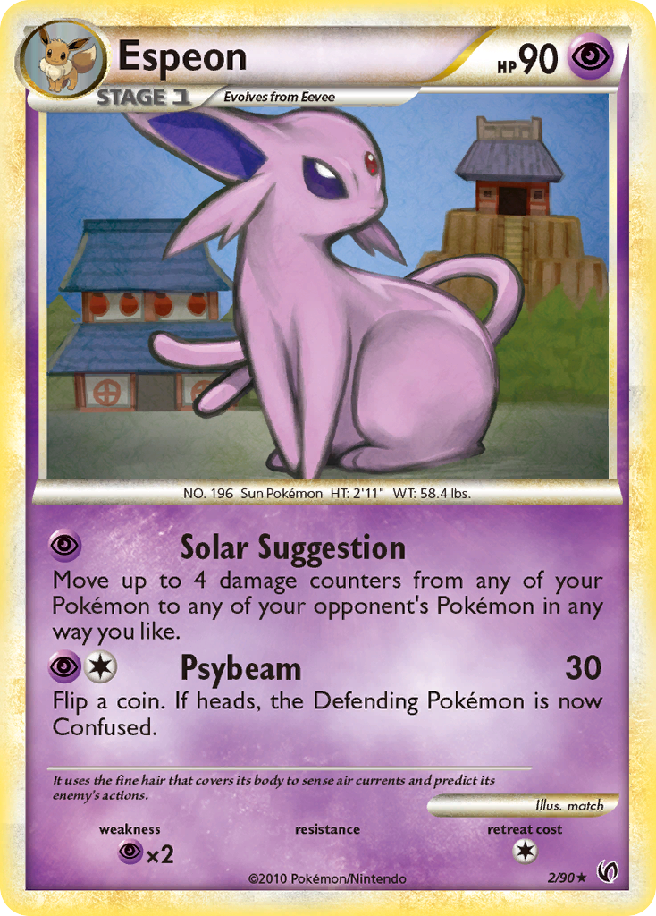 Espeon (2/90) [HeartGold & SoulSilver: Undaunted] | Enigma On Main