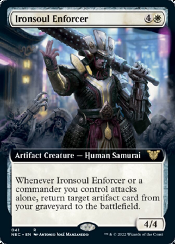 Ironsoul Enforcer (Extended) [Kamigawa: Neon Dynasty Commander] | Enigma On Main