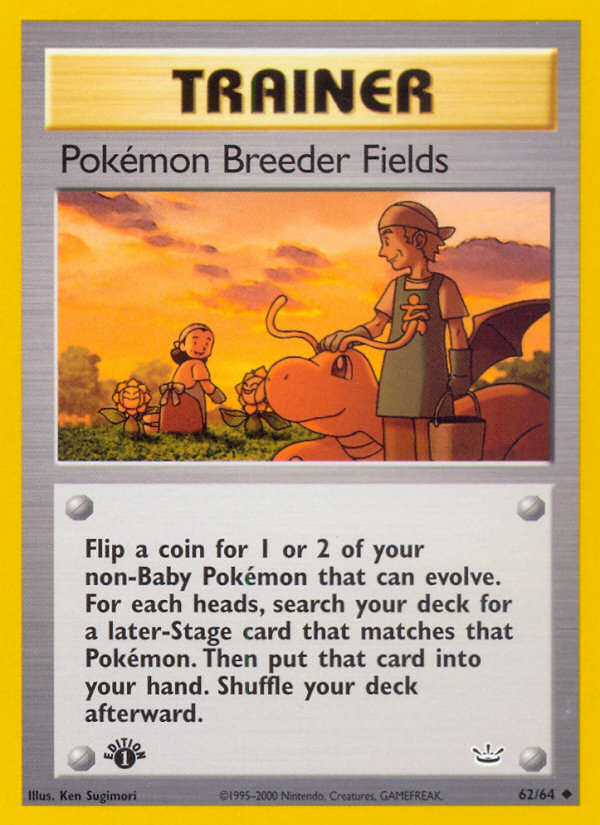 Pokemon Breeder Fields (62/64) [Neo Revelation 1st Edition] | Enigma On Main