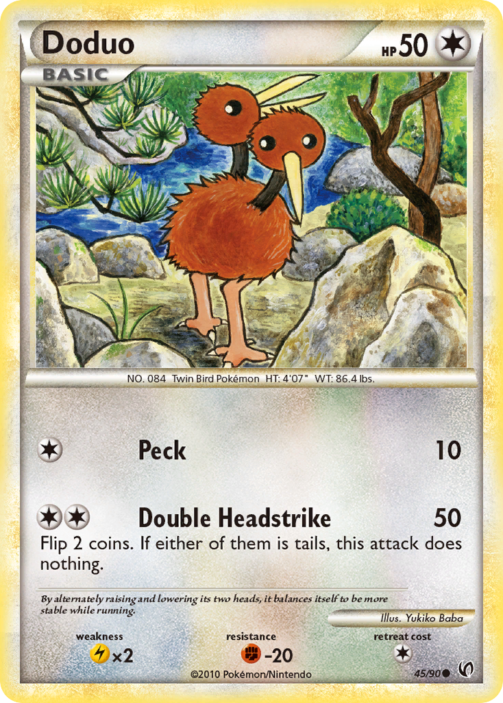 Doduo (45/90) [HeartGold & SoulSilver: Undaunted] | Enigma On Main