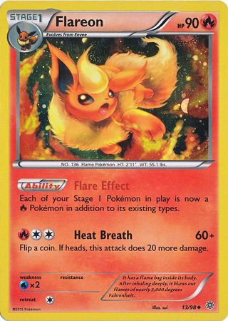 Flareon (13/98) (Cosmos Holo) [XY: Ancient Origins] | Enigma On Main