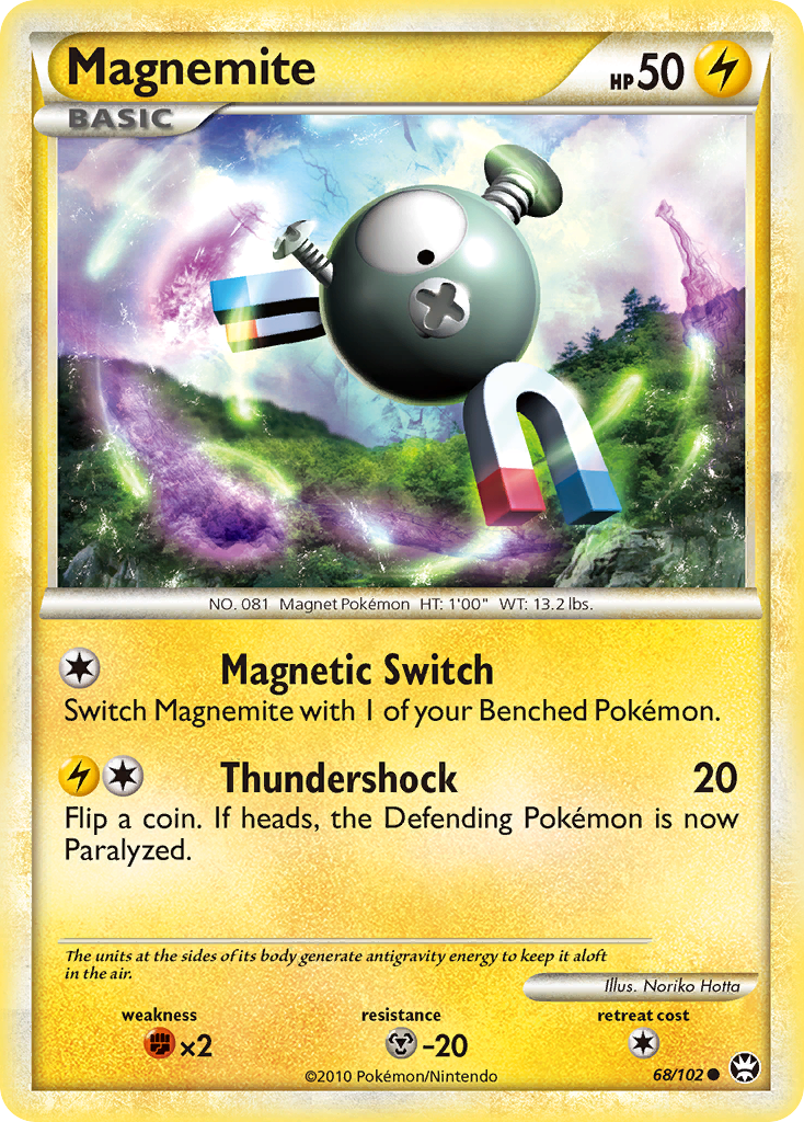 Magnemite (68/102) [HeartGold & SoulSilver: Triumphant] | Enigma On Main