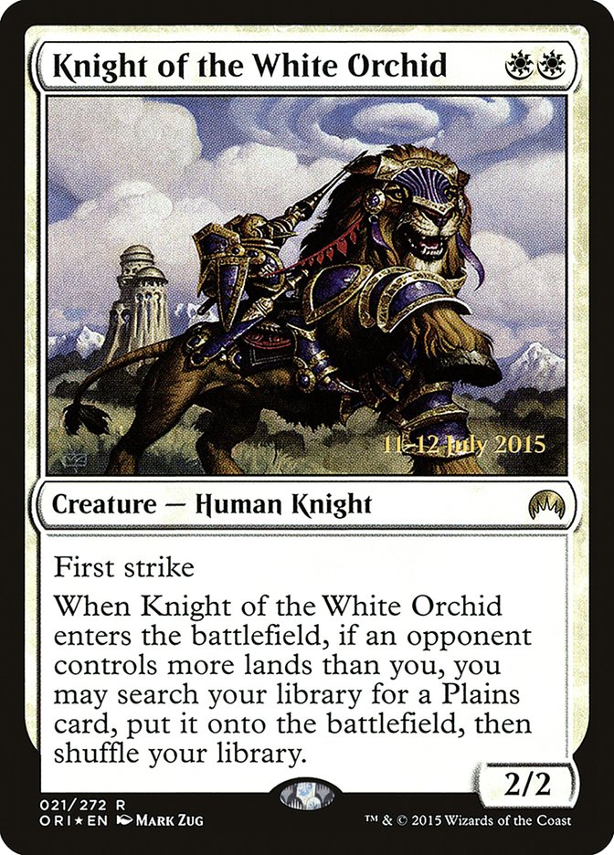 Knight of the White Orchid [Magic Origins Prerelease Promos] | Enigma On Main