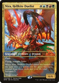 Nira, Hellkite Duelist [Unique and Miscellaneous Promos] | Enigma On Main