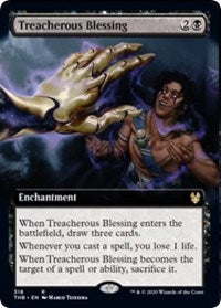 Treacherous Blessing (Extended Art) [Theros Beyond Death] | Enigma On Main