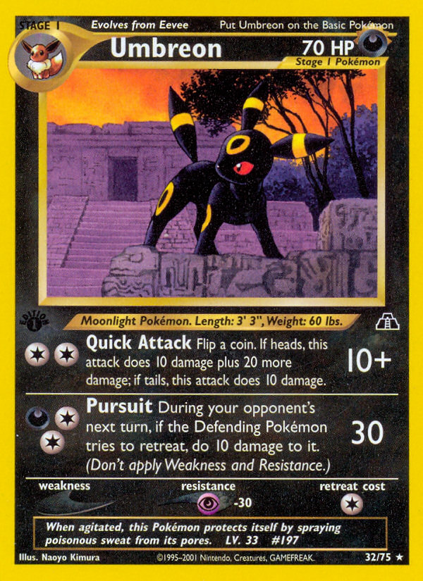 Umbreon (32/75) [Neo Discovery 1st Edition] | Enigma On Main