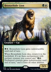 Bronzehide Lion (Extended Art) [Theros Beyond Death] | Enigma On Main