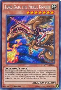 Lord Gaia the Fierce Knight [MVP1-ENS50] Secret Rare | Enigma On Main