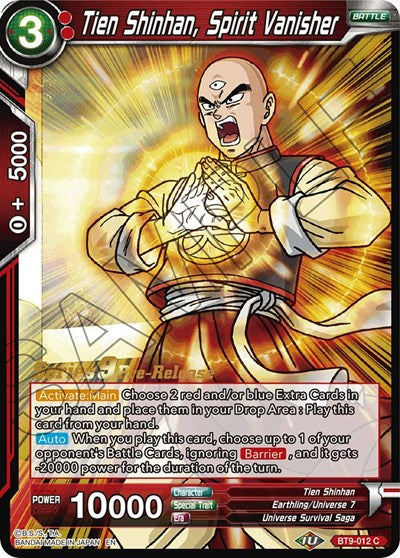 Tien Shinhan, Spirit Vanisher (Universal Onslaught) [BT9-012] | Enigma On Main