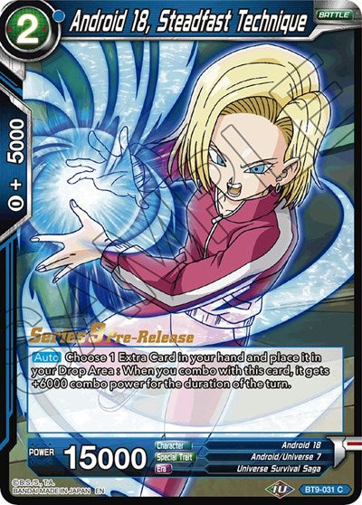 Android 18, Steadfast Technique (Universal Onslaught) [BT9-031] | Enigma On Main