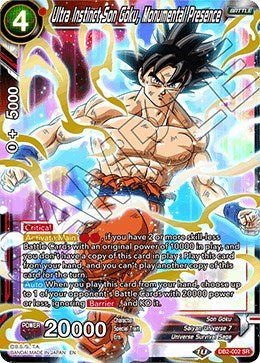 Ultra Instinct Son Goku, Monumental Presence [DB2-002] | Enigma On Main